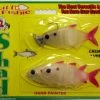 Creme Lure Company Creme Lit'l Fishie Rigged Pearl Red Swim Shad 3 Inch Soft Body Swimbait Baits