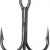VMC 9650 Round Bend Treble Hook 1X Black Nickel Tackle