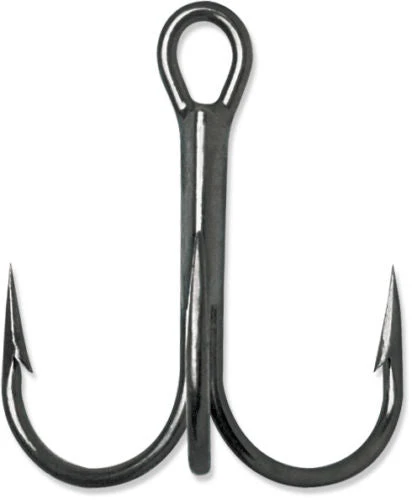 VMC 9650 Round Bend Treble Hook 1X Black Nickel Tackle 1 VMC 9650 Round Bend Treble Hook 1X Black Nickel Tackle