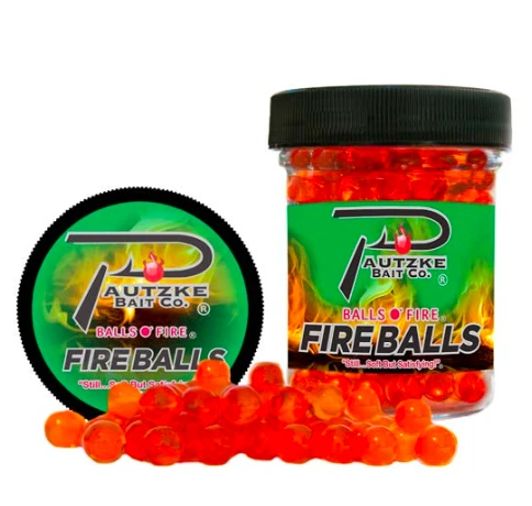 Pautzke Bait Co. Fire Balls Scented Artificial Salmon Eggs Baits 8 Pautzke Bait Co. Fire Balls Scented Artificial Salmon Eggs Baits