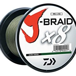 Daiwa J-Braid X8 Braided Line 1650 Yards Dark Green