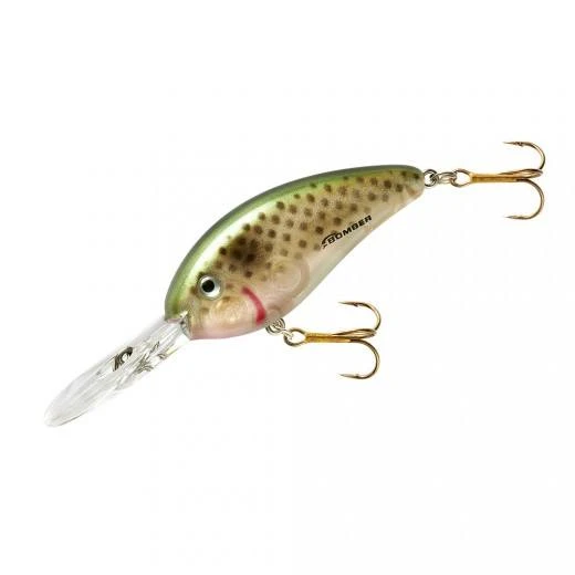 Baits Bomber Fat Free Shad Fingerling 2 3/8 Inch Deep Diving Crankbait 12 Baits Bomber Fat Free Shad Fingerling 2 3/8 Inch Deep Diving Crankbait