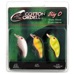 Cotton Cordell Big O Square-Lip Crankbait 3-Piece Variety Pack Baits