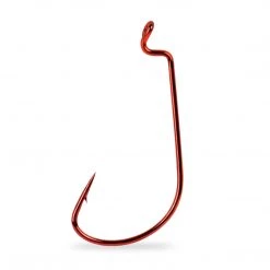 Mustad Red Mega Bite Wide Gap Offset Worm Hook 25 Pack Tackle 7 Mustad Red Mega Bite Wide Gap Offset Worm Hook 25 Pack Tackle