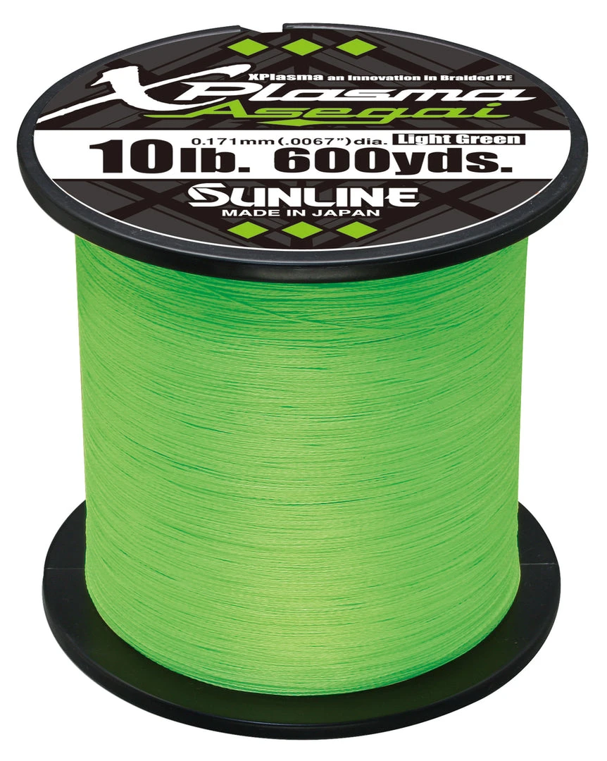 Sunline Xplasma Asegai Green Braided Line 600 Yards 12 Sunline Xplasma Asegai Green Braided Line 600 Yards