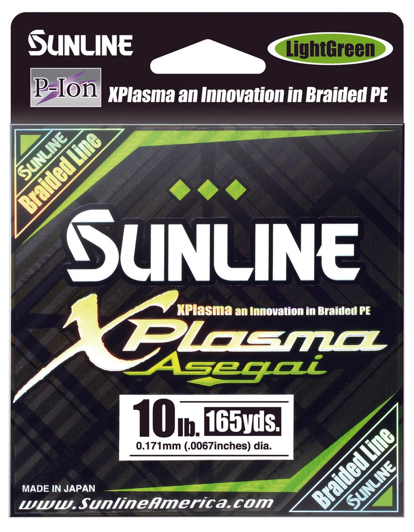 Sunline Xplasma Asegai Green Braided Line 165 Yards 9 Sunline Xplasma Asegai Green Braided Line 165 Yards