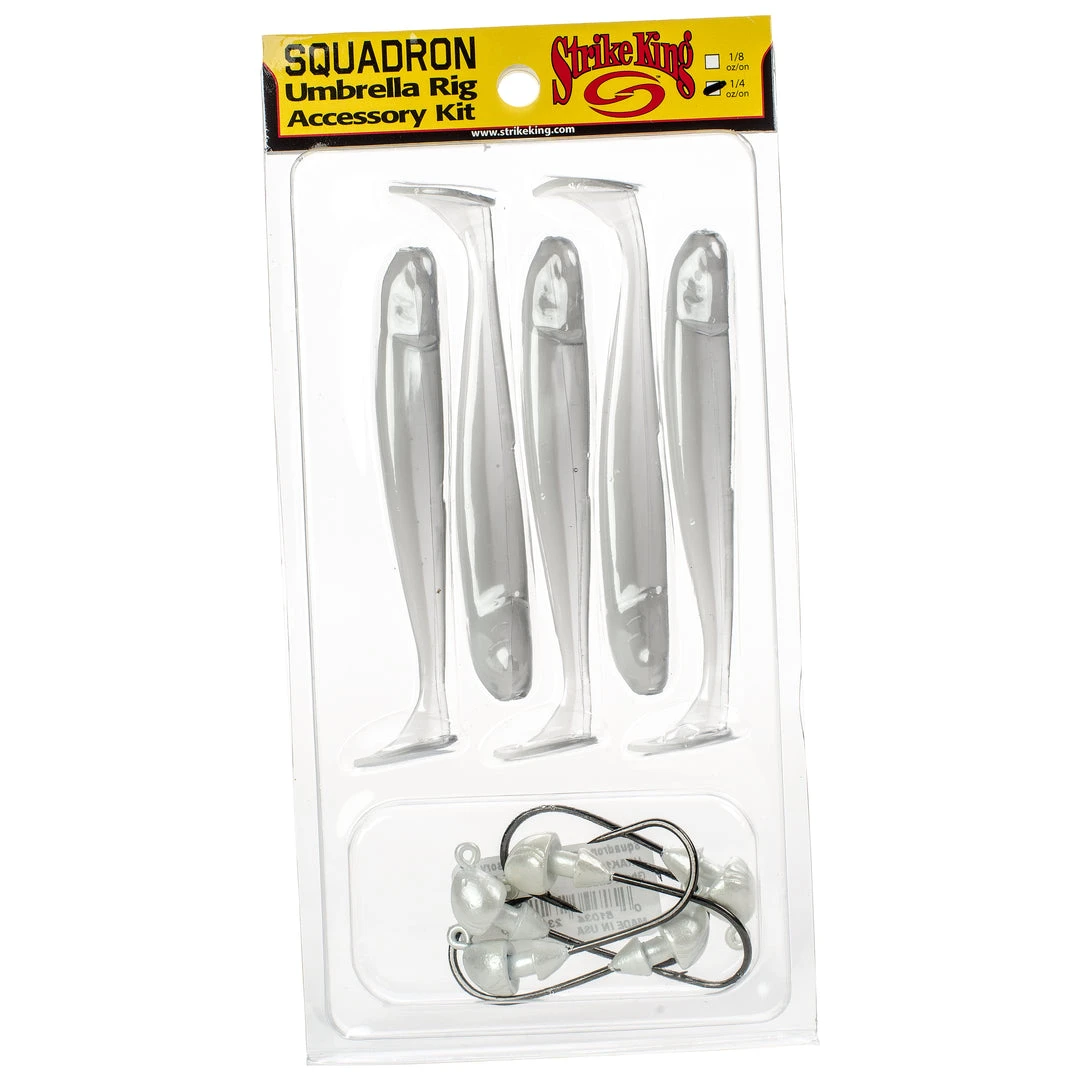 Baits Strike King Squadron Umbrella Rig Swimbait Kit 3 Baits Strike King Squadron Umbrella Rig Swimbait Kit