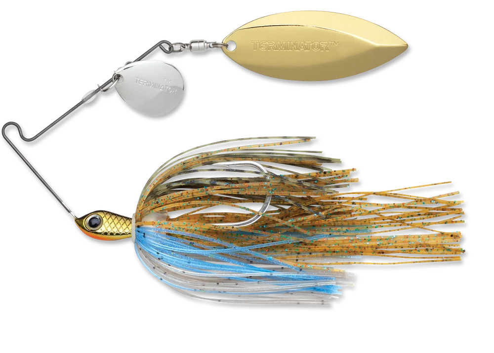 Baits Terminator Stainless Pulse Skirt Spinnerbait Colorado Willow 1/4 Oz. 1 Baits Terminator Stainless Pulse Skirt Spinnerbait Colorado Willow 1/4 Oz.