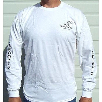 Gary Yamamoto Logo Long Sleeve Cotton T-Shirts Apparel 3 Gary Yamamoto Logo Long Sleeve Cotton T-Shirts Apparel