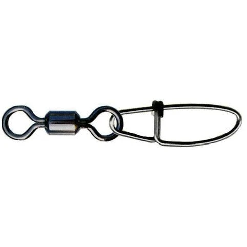 P-Line Single Rolling Barrel Swivel With Cross Lock Snap Tackle 1 P-Line Single Rolling Barrel Swivel With Cross Lock Snap Tackle