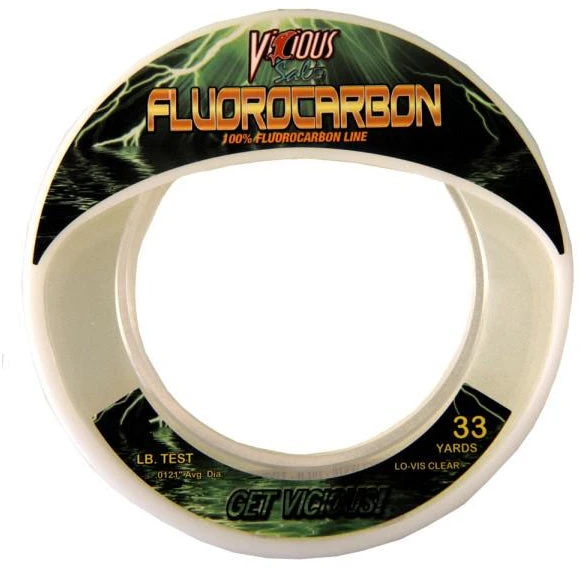 Vicious Fishing Vicious Salt Fluorocarbon Fishing Line 33 Yards 1 Vicious Fishing Vicious Salt Fluorocarbon Fishing Line 33 Yards