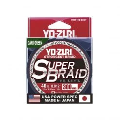 Yo-Zuri Superbraid Dark Green 300 Yards Superbraid Fishing Line 12 Yo-Zuri Superbraid Dark Green 300 Yards Superbraid Fishing Line