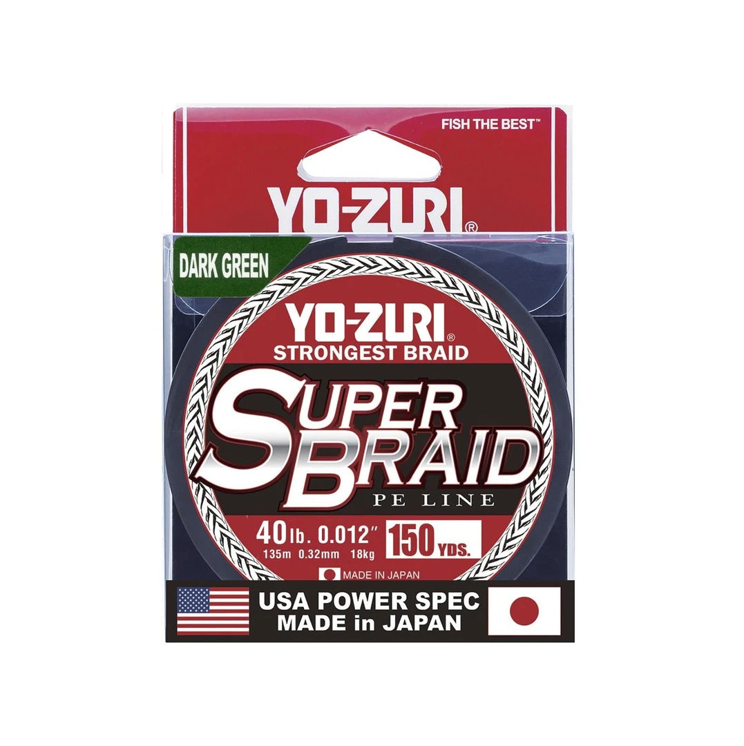 Yo-Zuri Superbraid Dark Green 150 Yards Superbraid Fishing Line 5 Yo-Zuri Superbraid Dark Green 150 Yards Superbraid Fishing Line