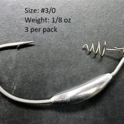 Tackle Hayabusa Wrm958Wt Extra Wide Gap Weighted Hook With Screw Lock