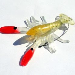 Apex Pre-Rigged Weedless Shimmer Craw 3 1/4 Inch Soft Plastic Craw 1 Pack Baits