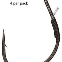 Hayabusa Wrm202 Weedless Wacky Sp Hook With Monofilament Bait Keeper Tackle