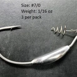 Tackle Hayabusa Wrm958Wt Extra Wide Gap Weighted Hook With Screw Lock