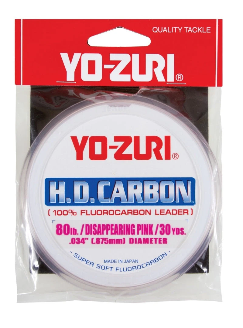 Yo-Zuri Hd Carbon Disappearing Pink 30 Yards Fluorocarbon Leader 14 Yo-Zuri Hd Carbon Disappearing Pink 30 Yards Fluorocarbon Leader