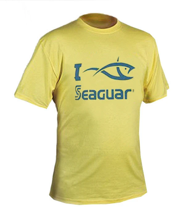Apparel Seaguar "I Fish Seaguar" Short Sleeve Yellow T-Shirt 1 Apparel Seaguar "I Fish Seaguar" Short Sleeve Yellow T-Shirt